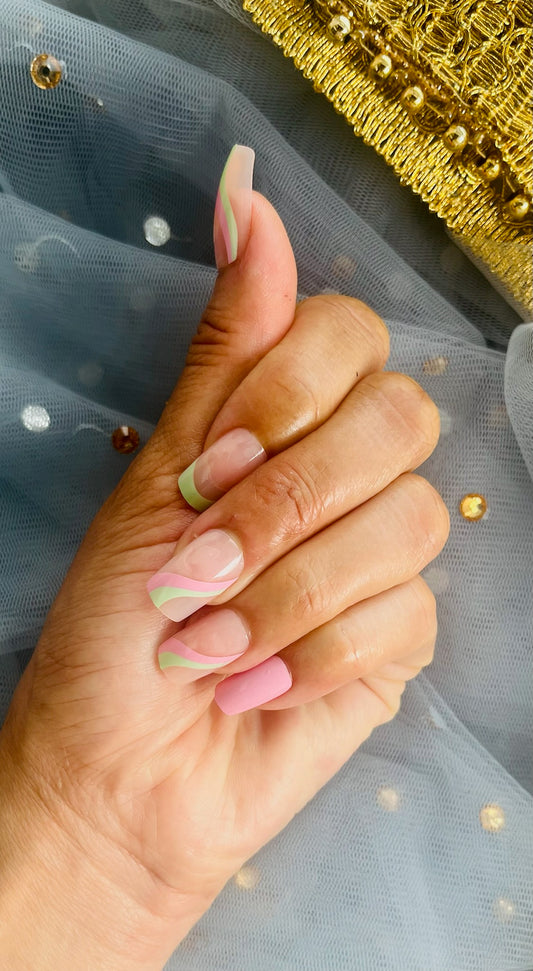 PINK TRANSPARENCY with lime